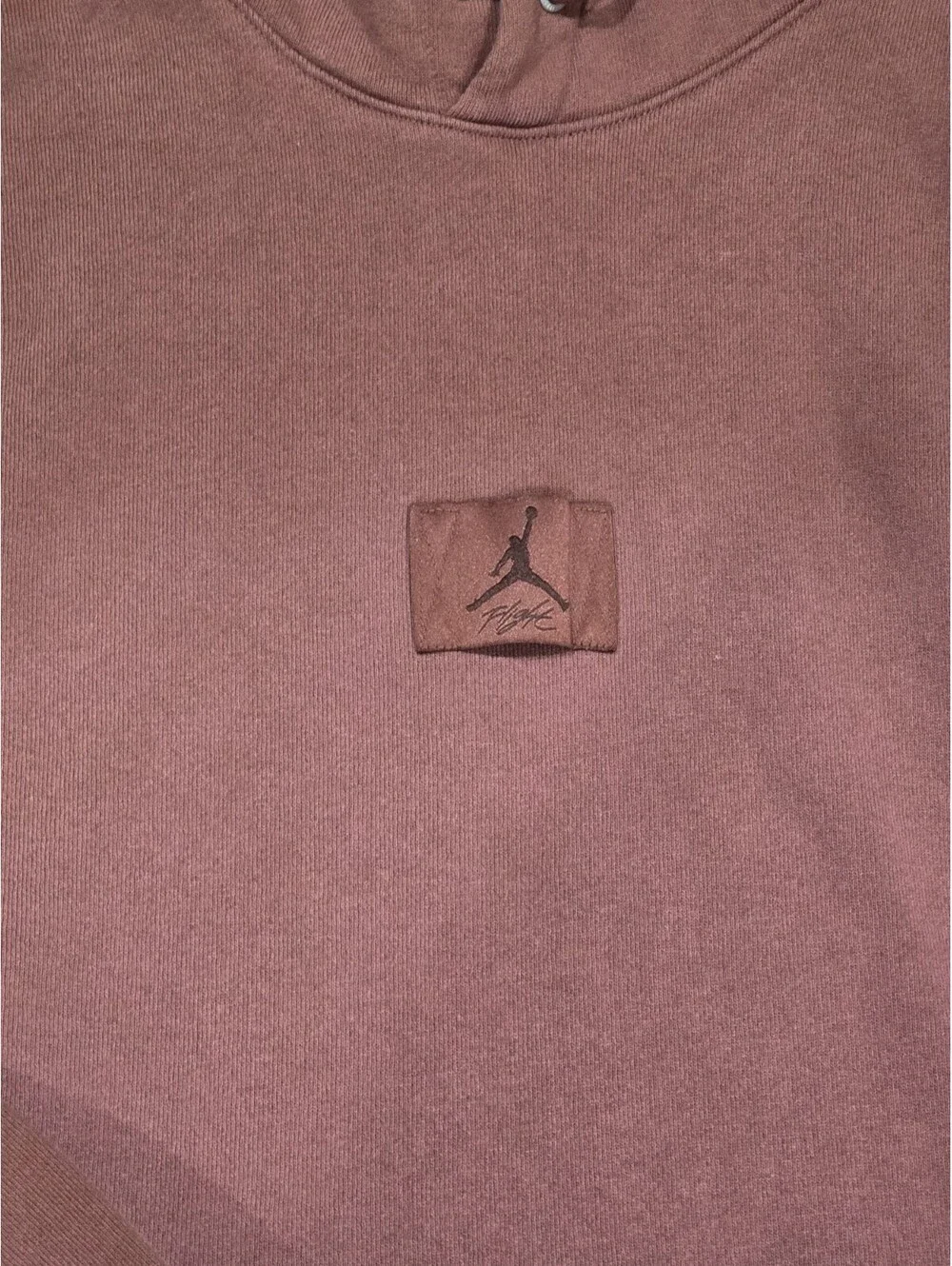 Size M - Jordan Flight Fleece Pullover Hoodie Dark Pony Red FV7249-231